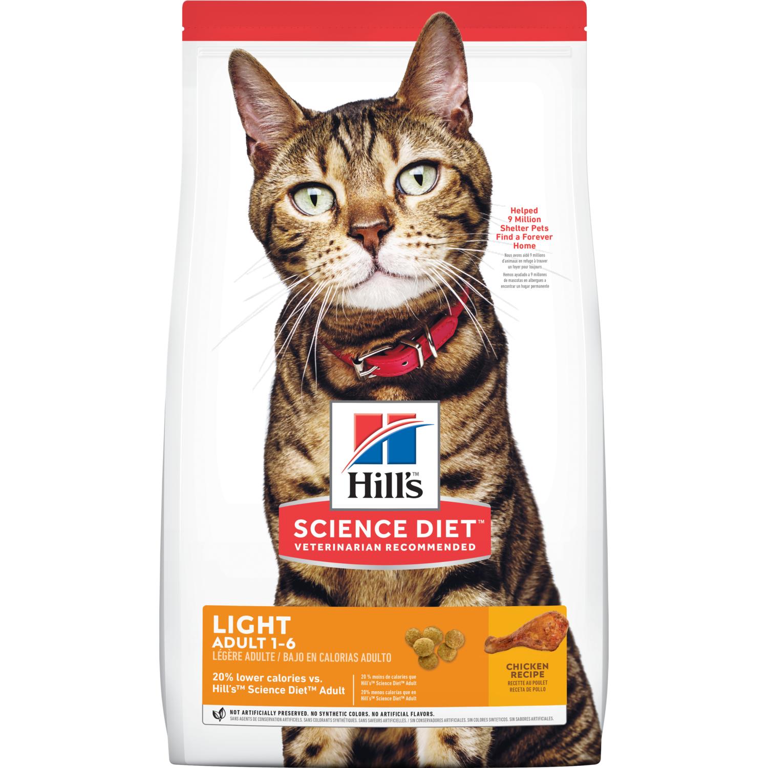 Hills Felino Science Diet Adulto Light 4Lb